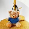 Wearable Teddy Bear Keychain Pendant – Plush Toy Gift for Graduation Season with Logo Print