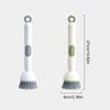 Long-Handled Rotating Pot Brush Kitchen Scrubber Oil-Resistant Dish Washing Brush Non-Scratch Cleaning Tool For Pans Pots Sinks