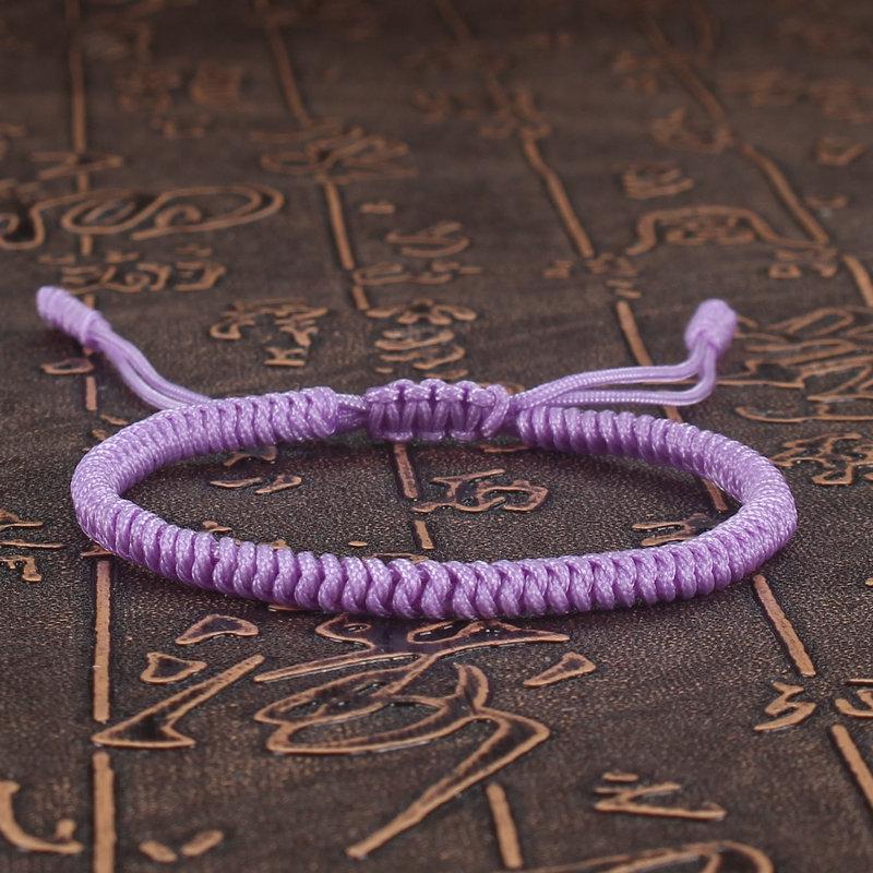 Этнический браслет из красной веревки ручной работы с узлом Ваджра