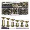  110Pieces Binding Screws Crossed Head Metal Screws Rivets Book Binding Rivets