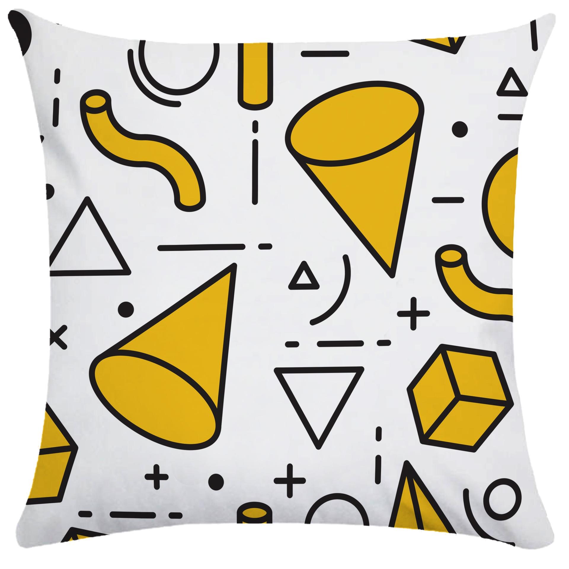 

Неправильный геометрический квадратный диван наволочка украшение для общежития офис гостиная дома наволочка 40x40cm