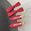 Korean Style Mini Wine Red Duckbill Hair Clip