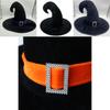 Velvet Witch Hat Red Witch Costume Accessory For Halloween Party