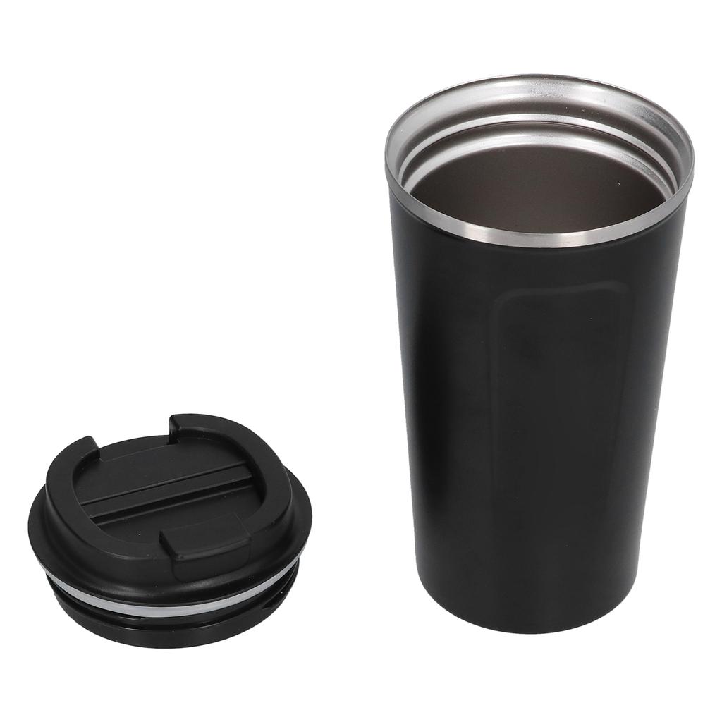 510ml Coffee Cup Double Wall Stainless Steel Insulated Coffee Mug Portable Vacuum Cup for Car Travel Black