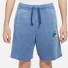 Nike Alphabet Logo Straight-Leg Casual Shorts Men Bottoms Blue DV3315-410