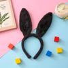 1PC Plush Sequin Rabbit Ear Headband Cross-border  Children's Holiday Party Halloween Dressing Headwear.