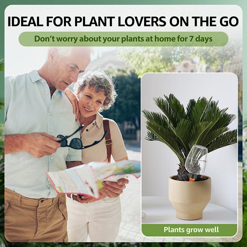1pc Self Watering Globe System Clear Slow Release Watering Device With Dripper Insert Plastic Plant Watering Control