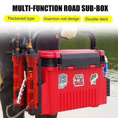 Thicken Fishing Tackle Box Large Capacity Portable Fishing Lures Hook Box Fishing Hook Stop Beads Storage Box Fishing Accessorie