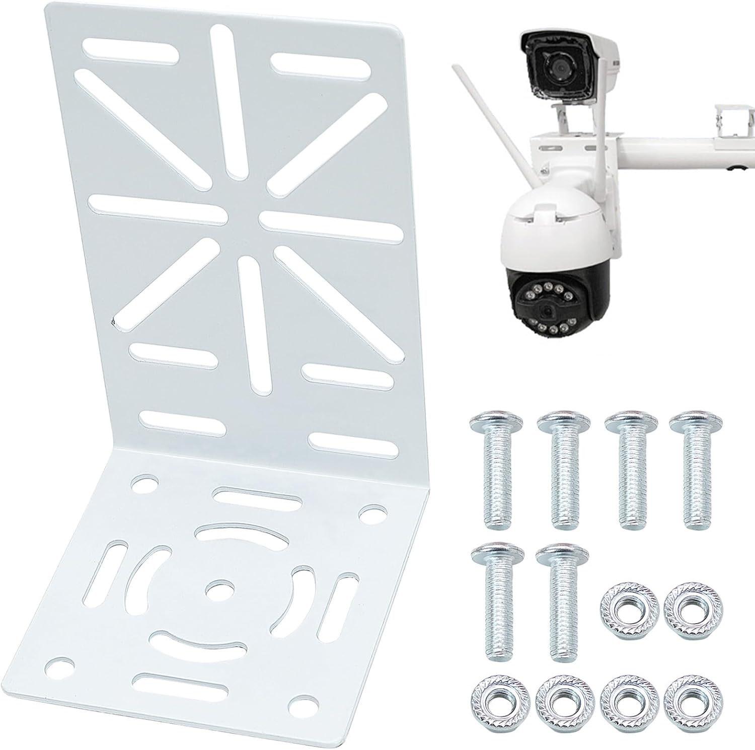 Universal Wall Mount Dual Head Camera Bracket with Ball Head and Screw Pack