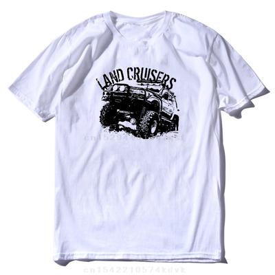 2024 Men  80 Series  Cotton Tee Round Neck Short Sleeve T Shirt New Arrival Tops Land Car Cruiser J80 Road T-Shirt