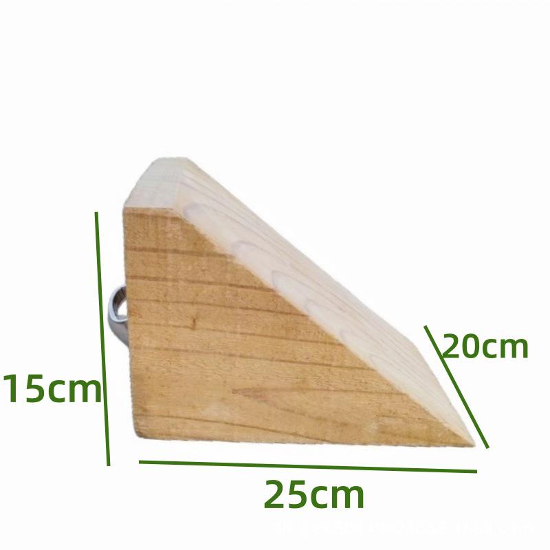 Triangular Solid Wood Wheel Chocks - Trapezoidal Sleepers and Ramp Stops