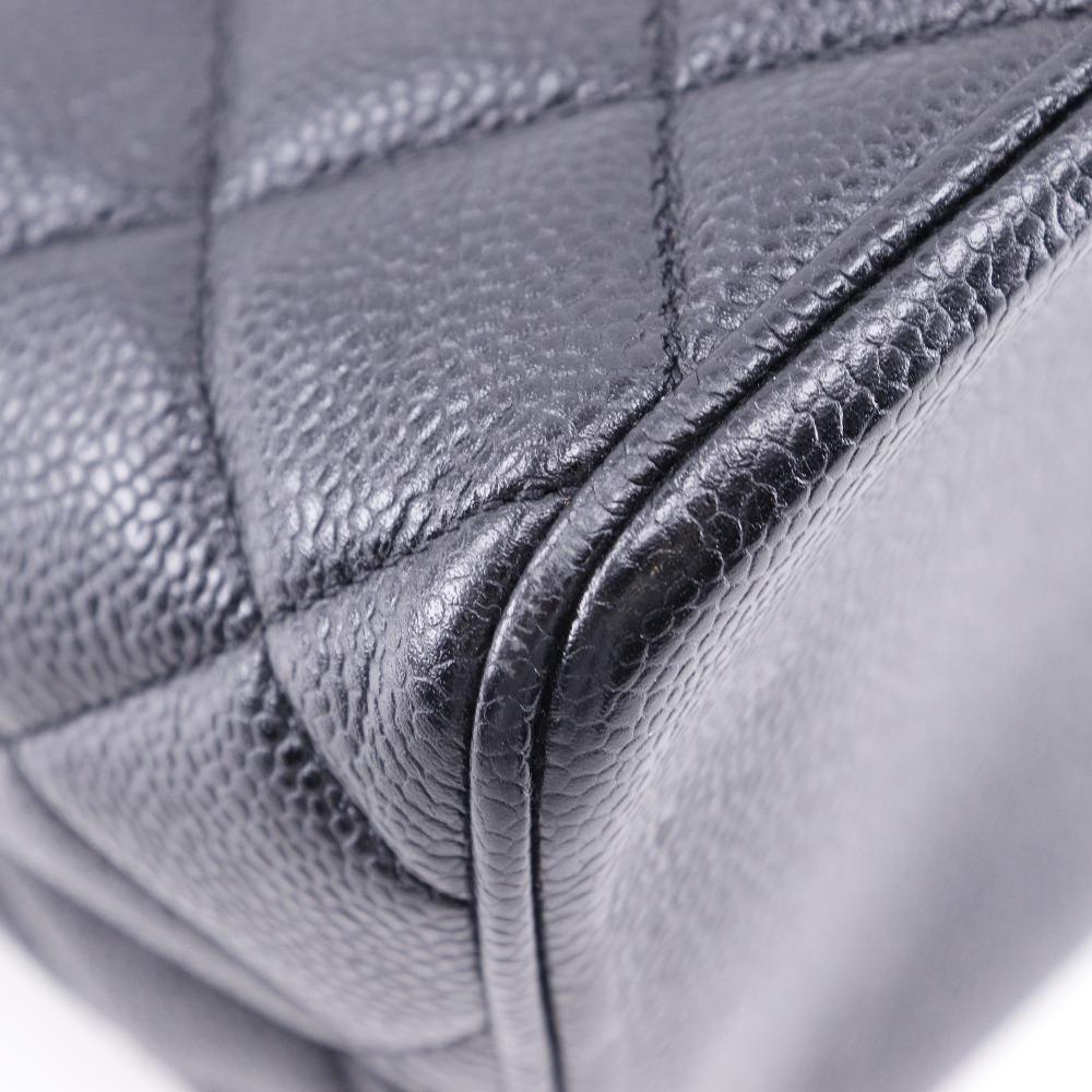 CHANEL Medallion Tote Tote Bag black/SilverHardware Caviar skin Women Used