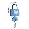 Colorful Heart-shaped Lock Anti-theft Rubber Sleeve Padlock Travel Luggage Suitcase Zipper Lock Portable Drawer Diary Lock