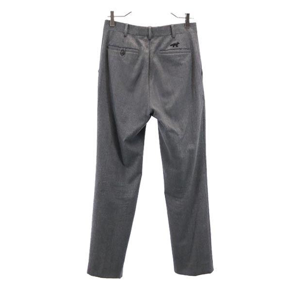 KITSUNE Sanyo Shokai Italian Wool 100% Wool Long Pants 42 Gray Men's Used