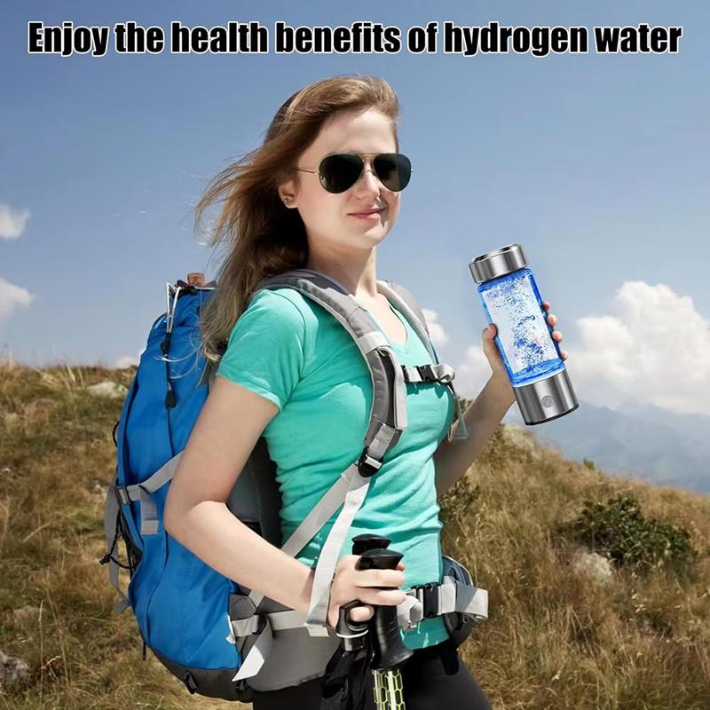 Electric Hydrogen Water Bottle Generator Outdoor Use PEM Technology Rich Water Ionizer Hydrogen-Rich Element Cup Hot Type