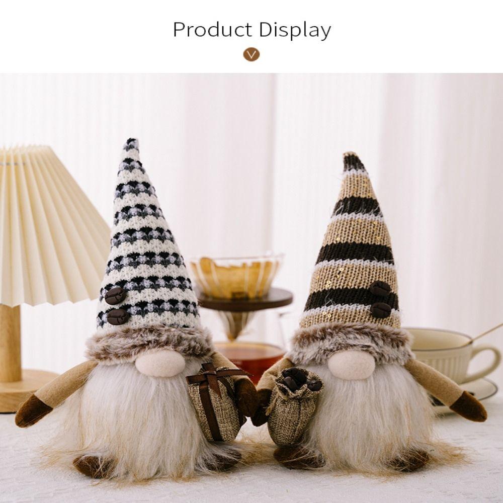 Rudolf Elf Gnome Light Illuminated Santa Elf Doll Creativity Faceless Doll Decoration  Table Decor