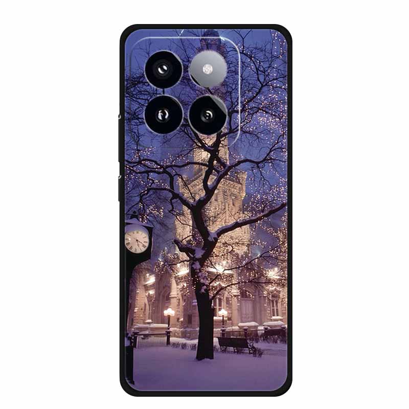 For Xiaomi 14T PRO Case Luxury Soft Silicone TPU Phone Cases Back Cover For Xiaomi14T Bumper Protective Shockproof Love fundas