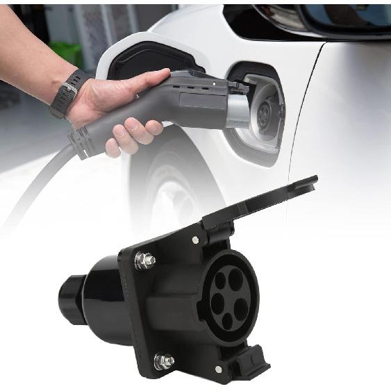 Acouto Type 1 EV Socket Energy Vehicles AC Socket Holder Level 2 Single Phase 240V 16A 32A Universal CE TUV SAE J1772 Approved