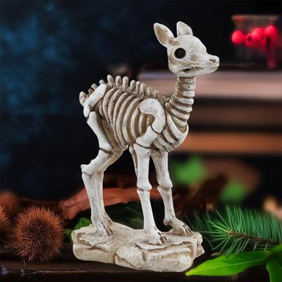Conjunto Cabeça de Esqueleto Decoração Cabeça de Resina Criativa Micro Jardim Decoração de Cerâmica