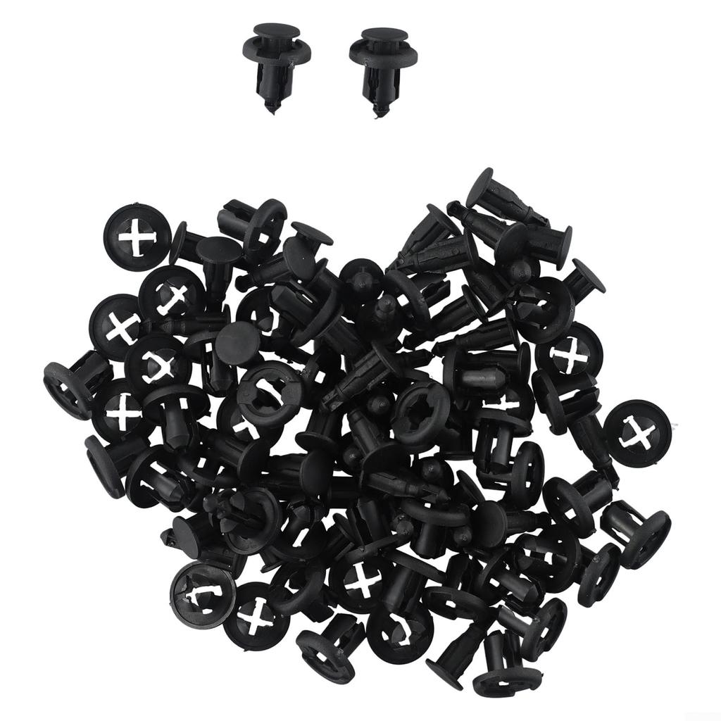 Nylon Bumper Retainer Clips Set Black Replacement Fastener Accessories