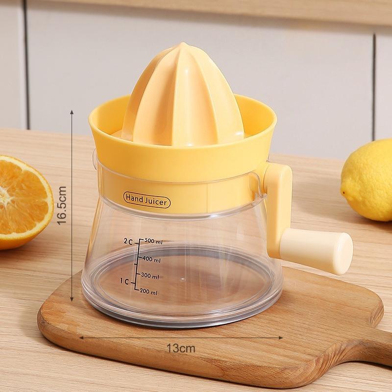 Multi Functional Fruit Juicer Orange Juicer Manual Squeezer with Built-in Measuring Cup Non-Slip Silicone Handle juicers