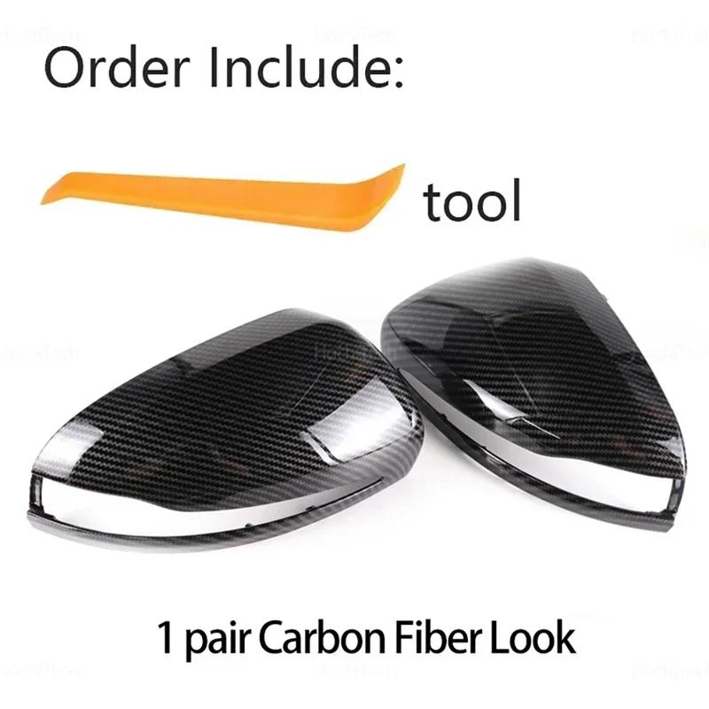 Für Mercedes C E S GLC W205 W213 W238 W222 C217 C253 X205 W253 X253 Nur Linkslenker Carbonfaser-Optik Schwarz Seitenspiegelabdeckungen Kappen