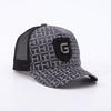Letter G Label Outdoor Sunscreen Cap Breathable Mesh Cap Retro Plaid Sunshade Mountaineering Sun Cap