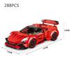 Stadt Technisches Speed Rennwagen MOC Bausteine Sport Rennfahrzeug Modell Pädagogische Montagebausteine Spielzeug für Männer Weihnachten
