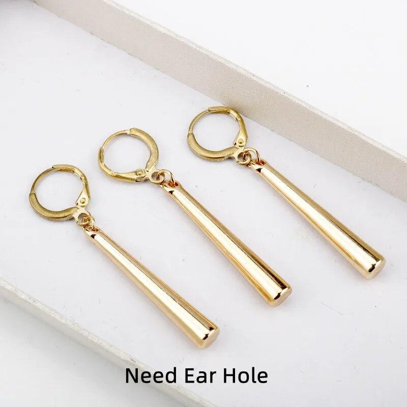 

Серьги Charmsmic, 3 шт./компл., серьги Зоро в стиле аниме, зажимы для ушей, золотого цвета, маленькие геометрические украшения без пирсинга, Лидер продаж, оптовая продажа