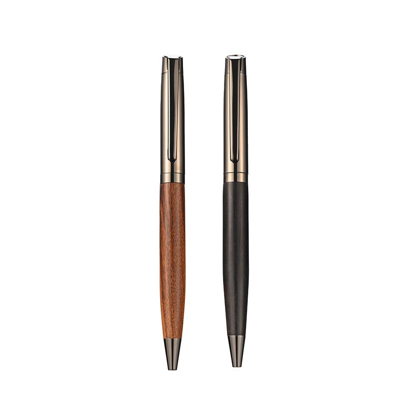 Wood Grain Metal Signature Pen Rosewood Orb Pen Ebony Neutral Pen Gift Advertising Pen Print