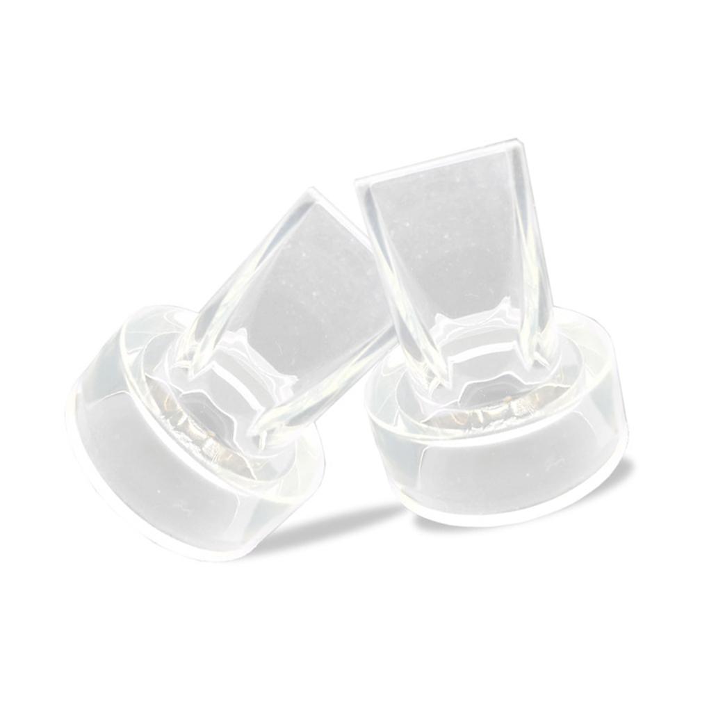 2Pcs Electric Breast Pump Parts Waterproof Silicone Duckbill Valves Portable One-way Check Valve Suction Pumping Tools