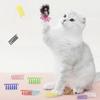Cat Spring Toy Pack Of 12 Colorful Plastic Spiral Interactive Toy For Indoor Cats To Swat