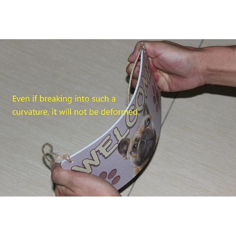 Please Knock Loudly Hanging Door Sign Plastic Contempary Wall Decorative Plaque