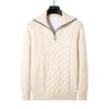 Herbst und Winter Neue Halb-high Neck Verdickt Dicke Nadel männer Pullover Zipper Lose Pullover Gestrickte Pullover Männer