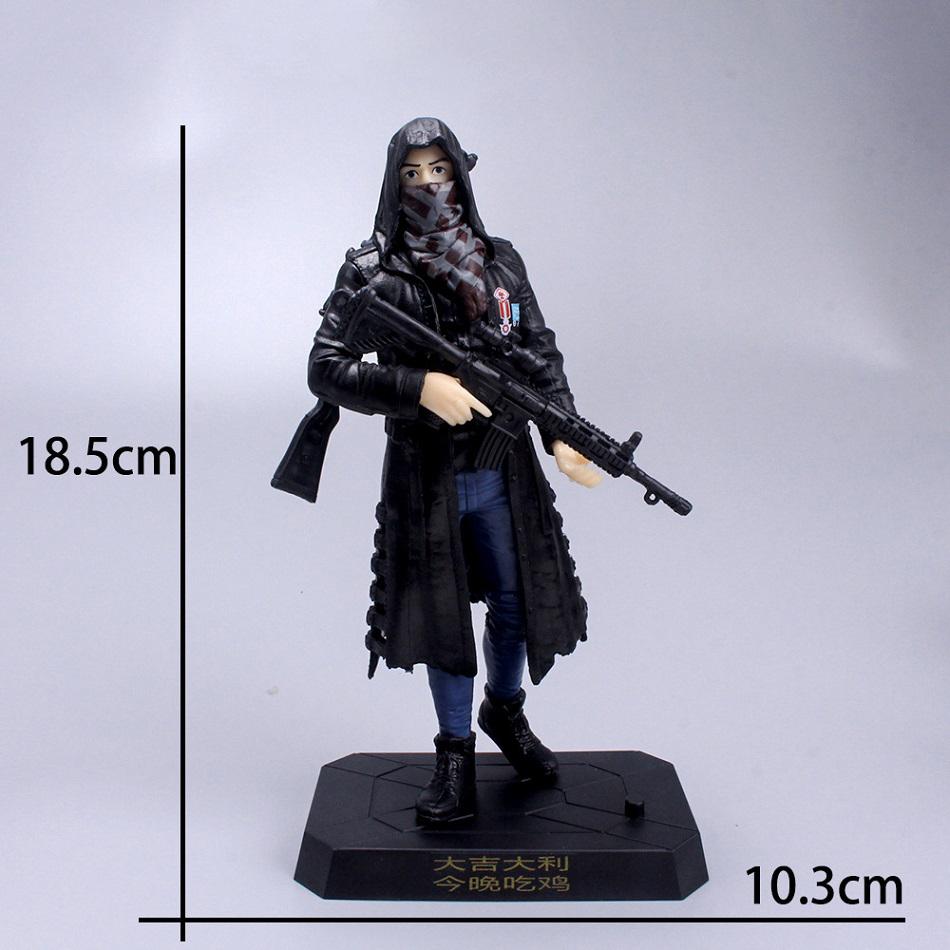 Spiel PLAYERUNKNOWN'S Tortenaufsatz Anime-Figur PUBG Party Alles Gute zum Geburtstag Tortendekoration Zubehör PVC-Ornamente Junge Kinder Geschenk