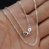 Cross Border Goods From Europe America Along Island Silver Plated Necklaces Jewelry Women Water Wave Chain Pendants With Short Collarbone Accessories