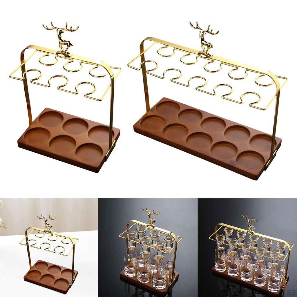 Wein Glas Display Rack Glaswaren Organizer Tasse Halter Schnaps für Kaffee