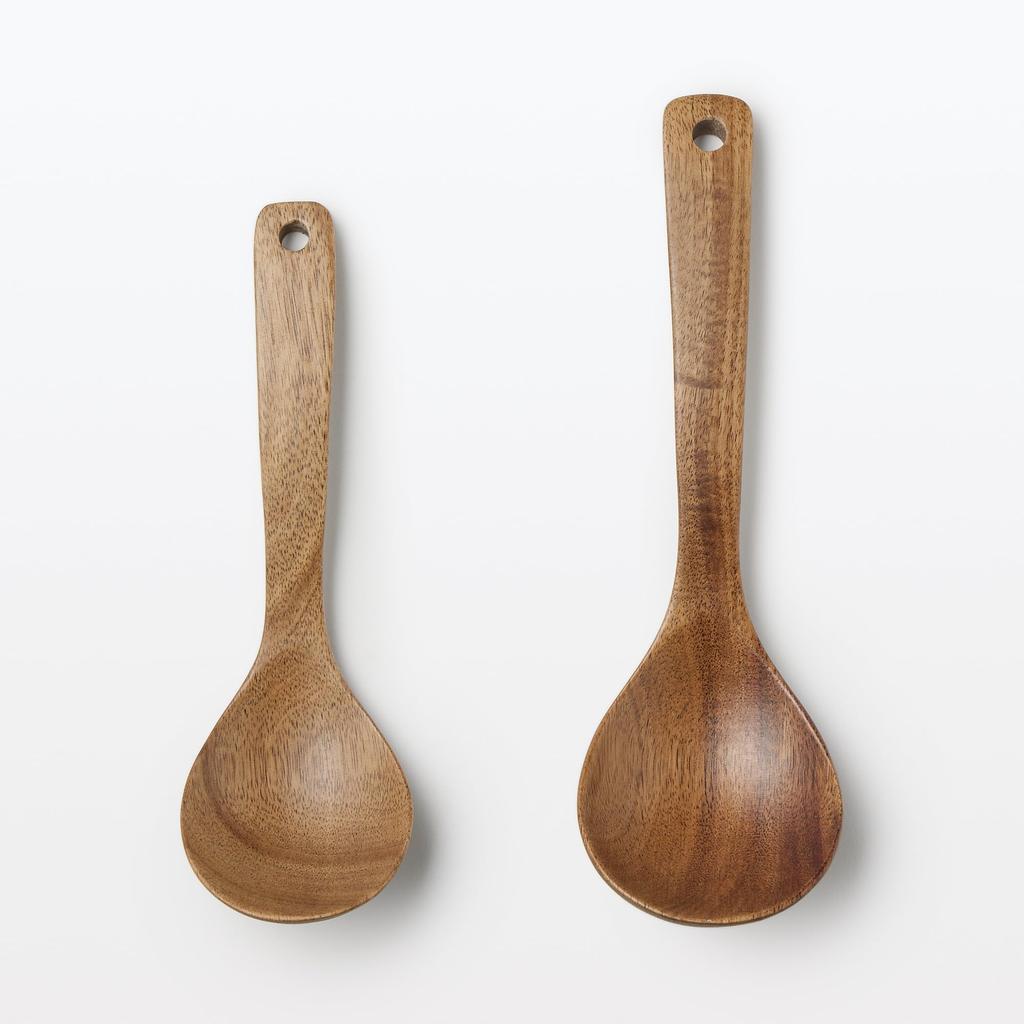 MUJI Acacia Soup MC103A4S Spoon, Small,