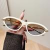 Retro Cat Eye Women'S Sunscreen Sunglasses Metal Pc Versatile Rope Knot Street Outdoor Photo Sunglasses