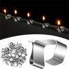 Pack of 50 Gutter Clips for Lights Durable Metal Hooks Outdoor Hooks Light Mounting Durable for Christmas Decoration