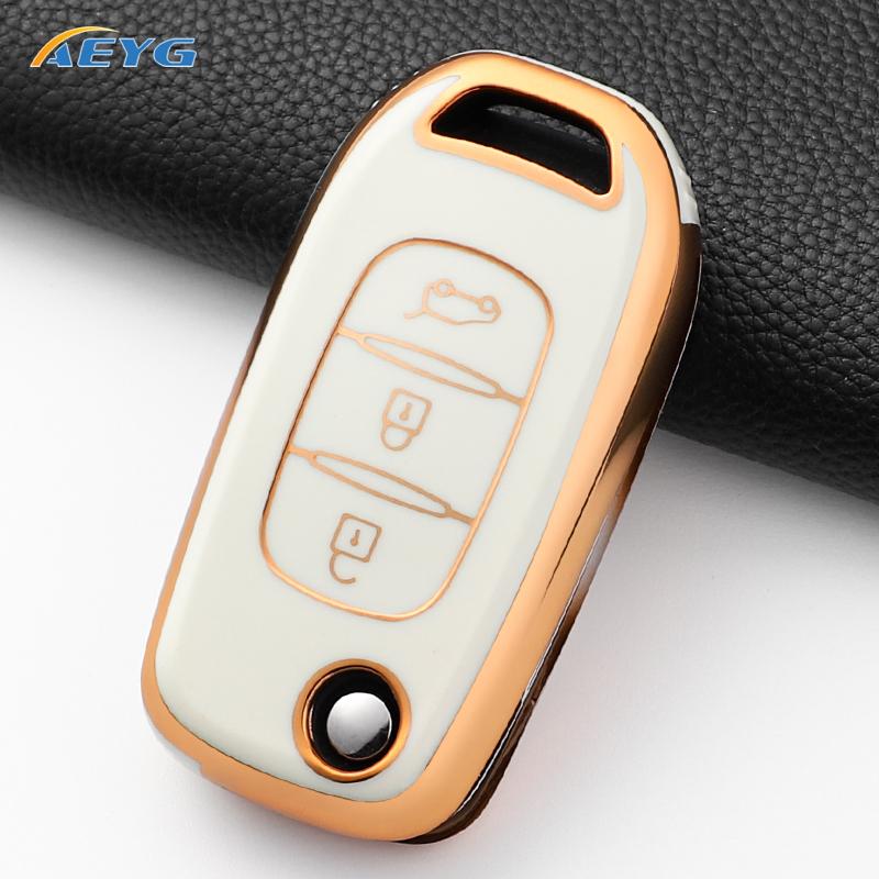 Car Key Case Cover Fob For Lada Vesta Granta Xray Kalina Priora Sedan Sport For Renault Fluence Clio Megane Keychain Accessories