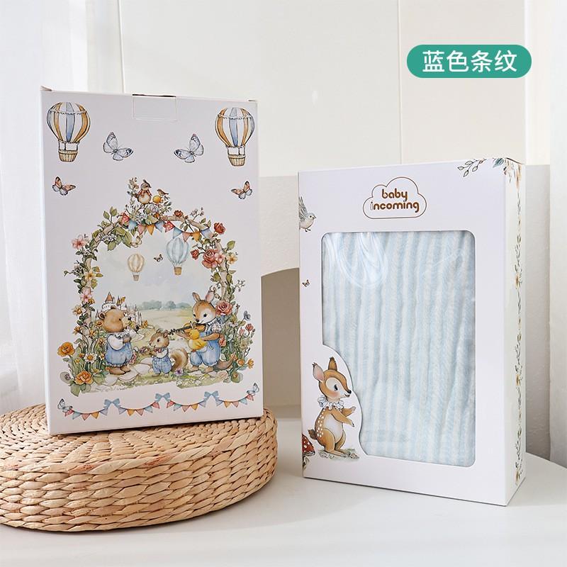 Baby Muslin Jelly Blanket 6-Layer Bamboo Cotton Stretchy Washable Swaddle All Season Newborn