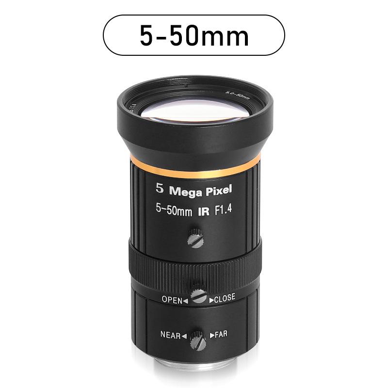 FA Industrial Zoom Lens Series: 6-60mm/5-50mm/10-50mm Low Distortion C-Mount for Machine Vision