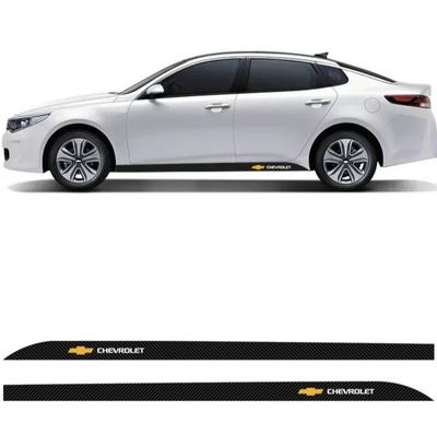 Heavy Duty Side Skirt Guard-Anti-Collision Carbon Fiber Tape, Universal for Most Vehicles Exterior Styling Upgrade Kit
