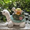 Cross-border Solar Turtle Statue Garden Ornament