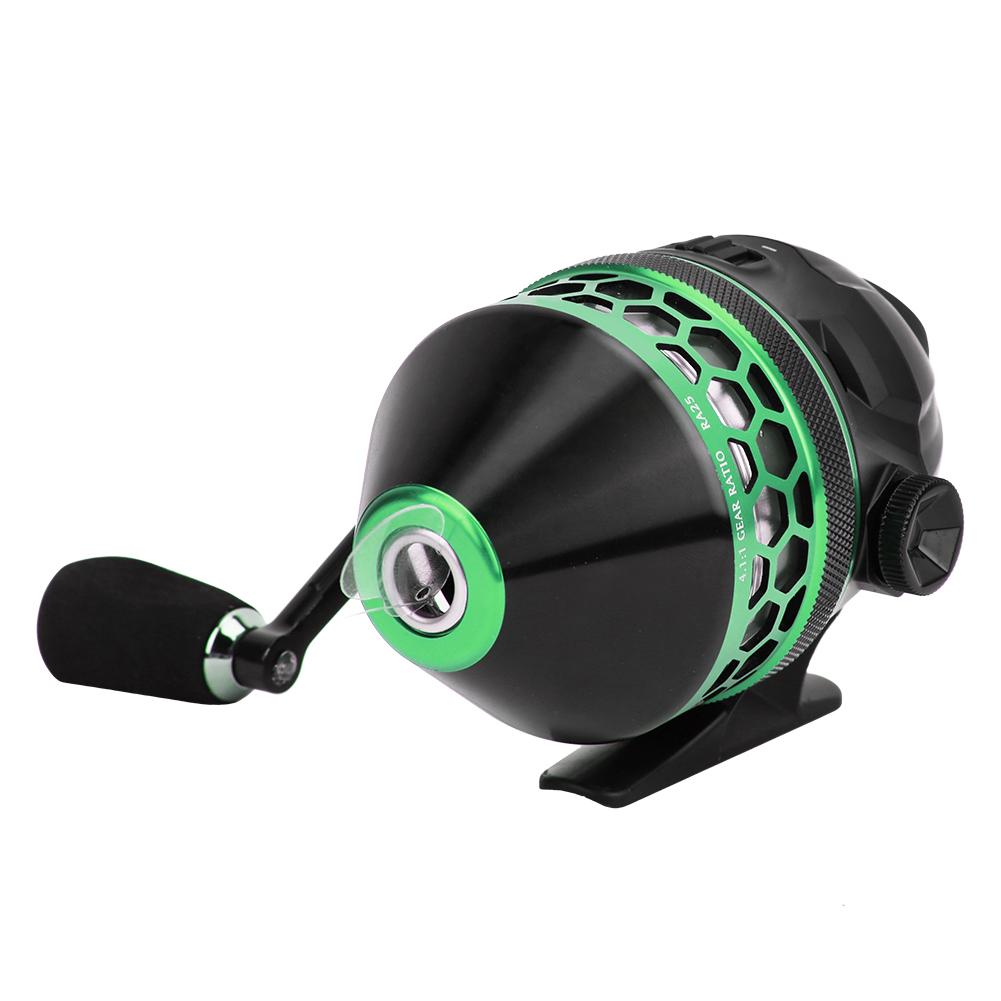 

Metal Fishing Reel Inner Sealing Saltwater Fish Bait High Speed Casting Wheel(black&green )