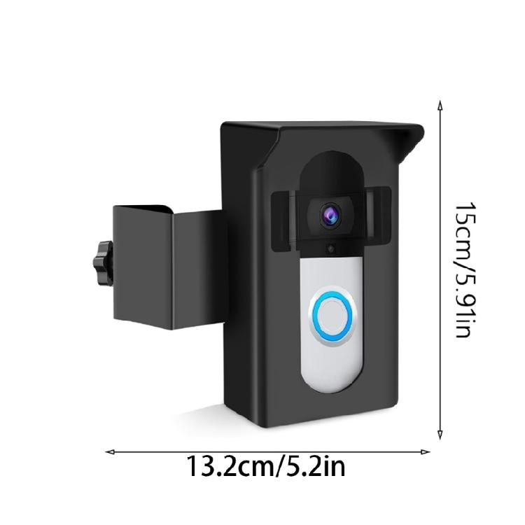 Protective Outdoor Video Doorbell Mount with Hood , No Drilling Required for Easy Setups for Video Doorbell 4/3/3 Plus/2