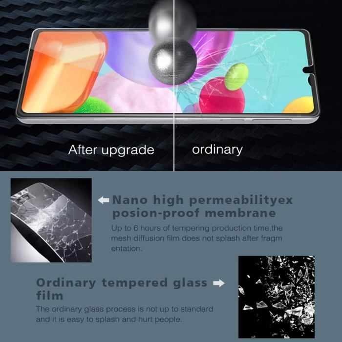 Film de Protection - LittleMonkey - Samsung Galaxy A41 - Verre trempé - Anti-Rayures - Anti-Huile - Anti-Bulles