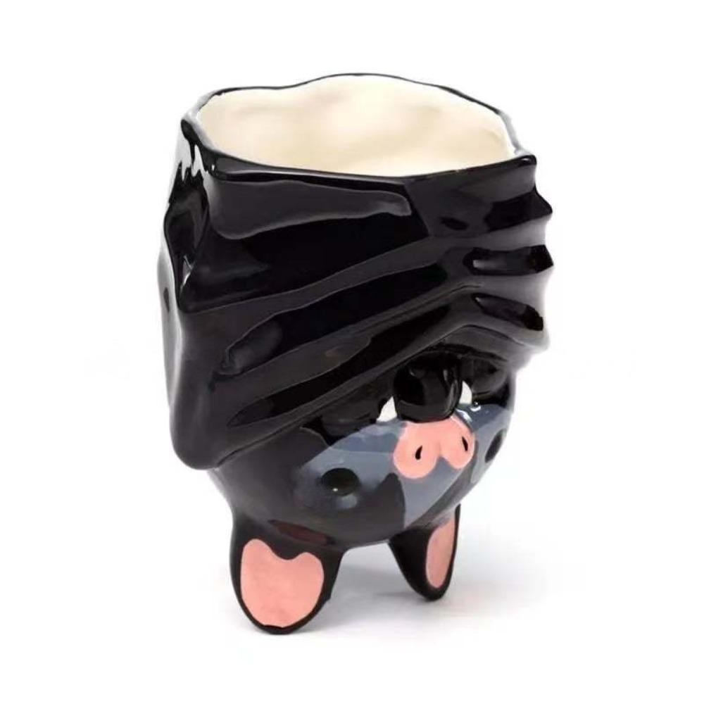 Funny Bat Coffee Mug Creative Bat Tea Cup Breakfast Cup Inverted Bat Shaped Mug  Living Room