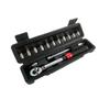 16Pcs Professional Torque Wrench Kit 1/4” Drive Adjustable Preset Tool For Automotive Mechanical Applications